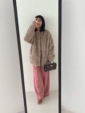 「アイテム（ノーカラージャケット）」を使った、kirimuraさん（レディース・158cm・30代）の秋コーディネート