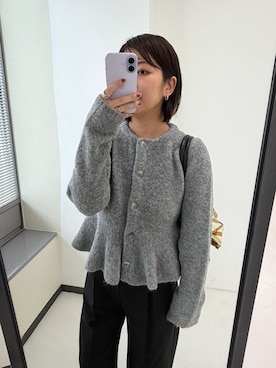 「アイテム（バンダナ/スカーフ、ベージュ系）」を使った、kirimuraさん（レディース・157cm）の秋コーディネート