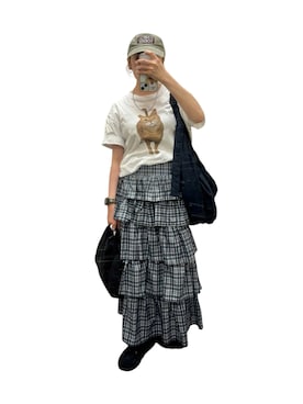 「SANSeLF（サンセルフ）のアイテム」を使った、mizukaさん（レディース・155cm）の夏コーディネート