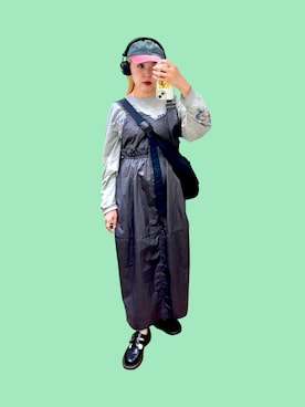 「ヘッドホン」｜mizukaさん（レディース・155cm）の秋コーディネート