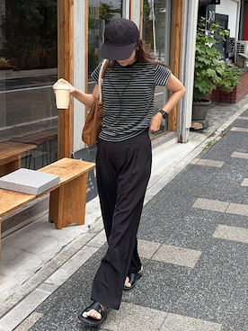 「feepur（フェピュール）のアイテム」を使った、りょんさん（レディース・165cm）の夏コーディネート