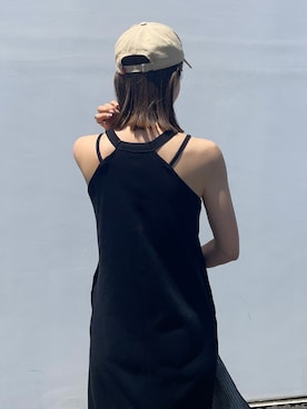 「Auntie Rosa Holiday（アンティローザホリデー）のアイテム（ワンピース）」を使った、りょんさん（レディース・165cm）の夏コーディネート