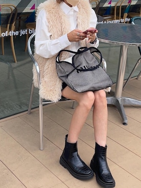 「CLEA（クレア）のアイテム（パンツ）」を使った、りょんさん（レディース・165cm）の夏コーディネート