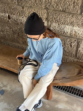 「ANGIE（アンジー）のアイテム」を使った、りょんさん（レディース・165cm）の春コーディネート