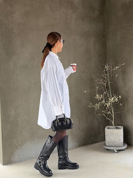 「JOSE MOON（ジョゼムーン）のアイテム」を使った、りょんさん（レディース・165cm）の冬コーディネート