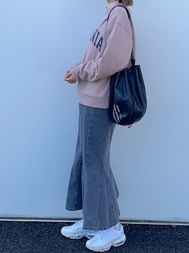 「rectangle by ryon（レクタングルバイリョン）のアイテム（トップス）」を使った、りょんさん（レディース・165cm）の春コーディネート