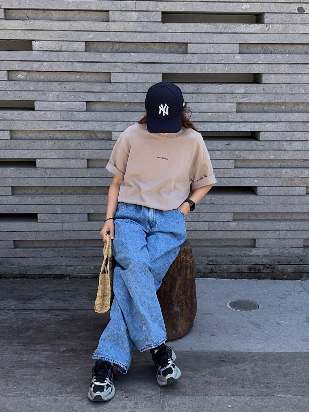 anuke（アンヌーク）の「anuke Waist Tuck Denim（デニムパンツ）」 - WEAR