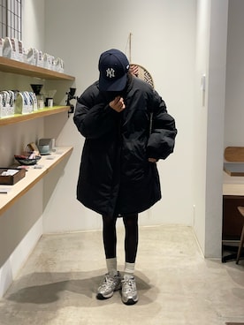 「アイテム（ダウンジャケット/コート）」を使った、りょんさん（レディース・165cm）の秋コーディネート