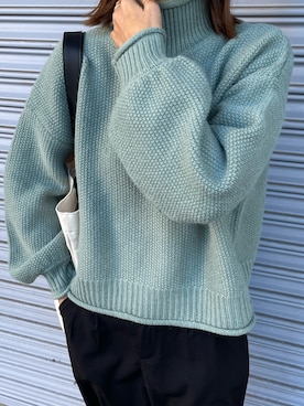 「CLEA（クレア）のアイテム（スラックス）」を使った、りょんさん（レディース・165cm）の冬コーディネート