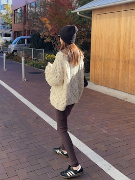 「アイテム（レギンス/スパッツ）」を使った、りょんさん（レディース・165cm）の冬コーディネート