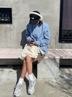 「CLEA（クレア）のアイテム（パンツ）」を使った、りょんさん（レディース・165cm）の春コーディネート