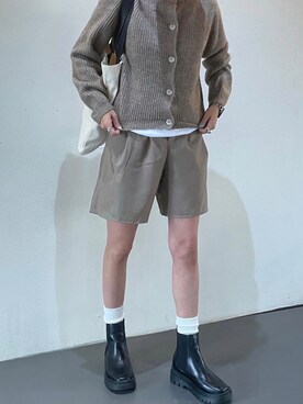 「rectangle by ryon（レクタングルバイリョン）のアイテム（トップス）」を使った、りょんさん（レディース・165cm）の秋コーディネート