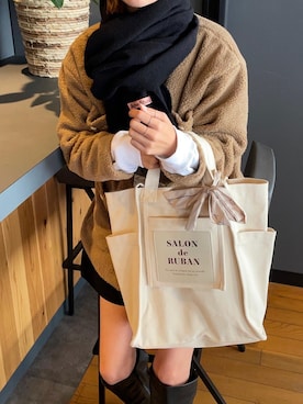 「CLEA（クレア）のアイテム（パンツ）」を使った、りょんさん（レディース・165cm）の冬コーディネート