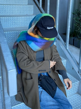 「PRADA（プラダ）のアイテム」を使った、りょんさん（レディース・165cm）の冬コーディネート