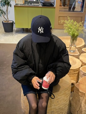 「アイテム（ダウンジャケット/コート）」を使った、りょんさん（レディース・165cm）の秋コーディネート