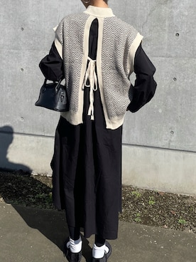 「rectangle（レクタングル）のアイテム（シャツワンピース）」を使った、りょんさん（レディース・165cm）の秋コーディネート