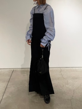 「ドレスシューズ」｜「アイテム（ワンピース/ドレス）」を使った、りょんさん（レディース・165cm）の春コーディネート