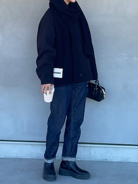 「アイテム（その他アウター）」を使った、りょんさん（レディース・165cm）の秋コーディネート