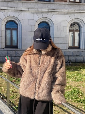 「アイテム（ブルゾン）」を使った、りょんさん（レディース・165cm）の冬コーディネート