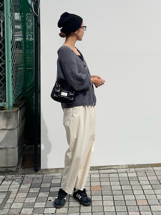 TODAYFUL Cotton Boxtuck Pants ベージュ 1739098252.jpg