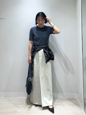 「2.718（ニーテンナナイチハチ）のアイテム」を使った、momoka ikedaさん（レディース・157cm）の夏コーディネート
