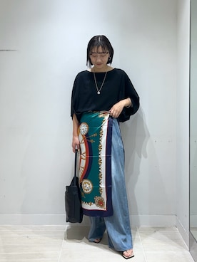 「アイテム（リング）」を使った、momoka ikedaさん（レディース・157cm）の夏コーディネート