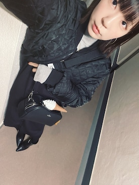 「アイテム（MA-1）」を使った、⊿mey さん（レディース・169cm）の秋コーディネート