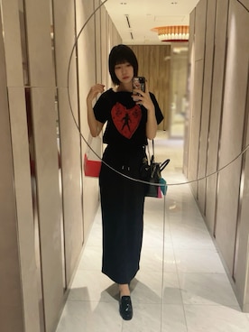 「アイテム（ショルダーバッグ）」を使った、⊿mey さん（レディース・169cm）の夏コーディネート