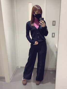 「アイテム（モカシン/デッキシューズ）」を使った、⊿mey さん（レディース・169cm）の秋コーディネート