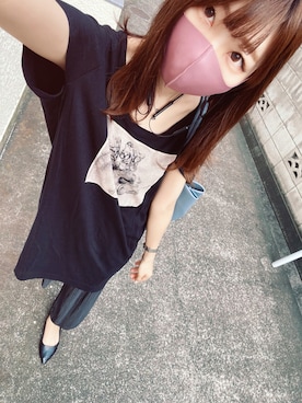 「サテンパンツ」｜「アイテム（アナログ腕時計）」を使った、⊿mey さん（レディース・169cm）の夏コーディネート