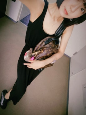 「アイテム（ネックレス）」を使った、⊿mey さん（レディース・169cm）の夏コーディネート