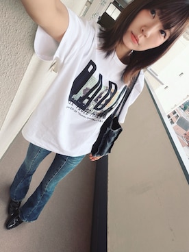 「PLST（プラステ）のアイテム」を使った、⊿mey さん（レディース・169cm）の夏コーディネート