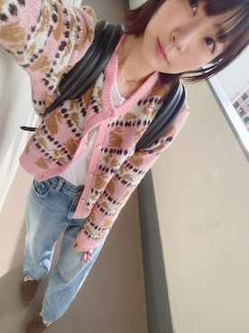 「アイテム（カーディガン/ボレロ）」を使った、⊿mey さん（レディース・169cm）の秋コーディネート