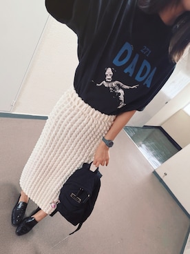 「PRADA（プラダ）のアイテム」を使った、⊿mey さん（レディース・169cm）の秋コーディネート