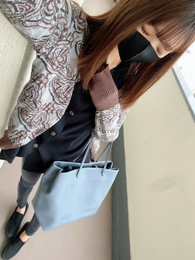 「MARC JACOBS（マークジェイコブス）のアイテム（トートバッグ）」を使った、⊿mey さん（レディース・169cm）の秋コーディネート