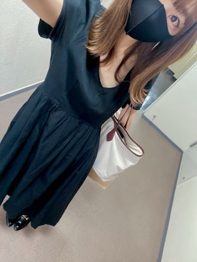 「雨の日」｜「アイテム（ワンピース/ドレス）」を使った、⊿mey さん（レディース・169cm）の秋コーディネート