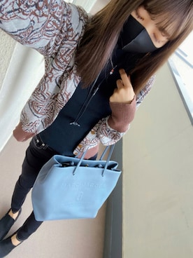 「お仕事スタイル」｜「アイテム（スリッポン）」を使った、⊿mey さん（レディース・169cm）の秋コーディネート