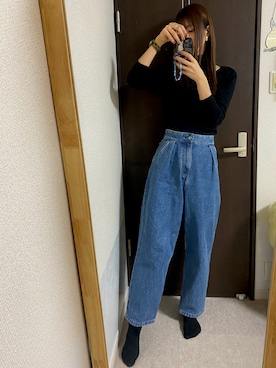 「シアタープロダクツ(THEATRE PRODUCTS)」｜「アイテム（アクセサリー）」を使った、⊿mey さん（レディース・169cm）の冬コーディネート