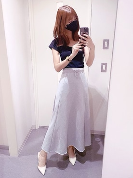 「ショート丈トップス」｜「アイテム（腕時計）」を使った、⊿mey さん（レディース・169cm）の春コーディネート