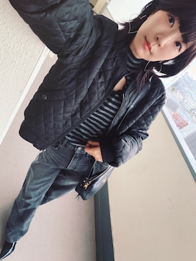 「アイテム（MA-1）」を使った、⊿mey さん（レディース・169cm）の春コーディネート