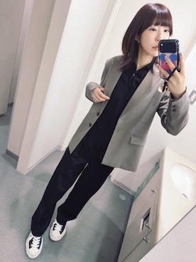 「me+em select（ミームセレクト）のアイテム」を使った、⊿mey さん（レディース・169cm）の春コーディネート