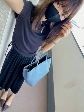 「CROSSPLUS ONLINE（クロスプラスオンライン）のアイテム」を使った、⊿mey さん（レディース・169cm）の秋コーディネート