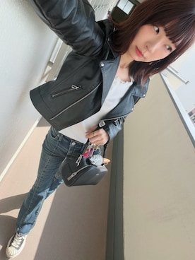 「PRADA（プラダ）のアイテム」を使った、⊿mey さん（レディース・169cm）の春コーディネート