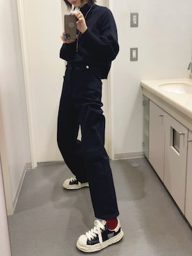 「Saint Laurent」｜⊿mey さん（レディース・169cm）の冬コーディネート