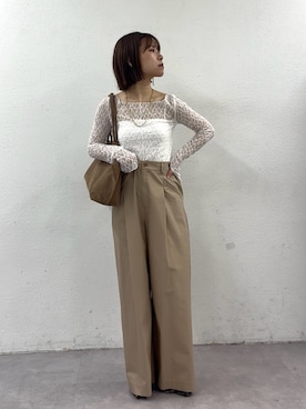 「GALLARDAGALANTE（ガリャルダガランテ）のアイテム（その他パンツ）」を使った、SERIさん（レディース・156cm）の秋コーディネート