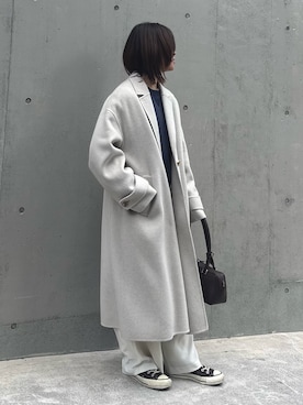 「アイテム（ボストンバッグ）」を使った、SERIさん（レディース・156cm・20代）の冬コーディネート