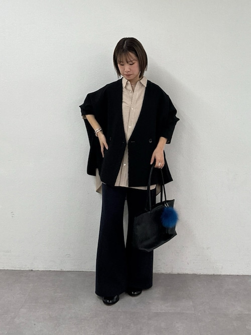 SACHIKOコラボ】ジャージードルマンジャケット（ノーカラージャケット