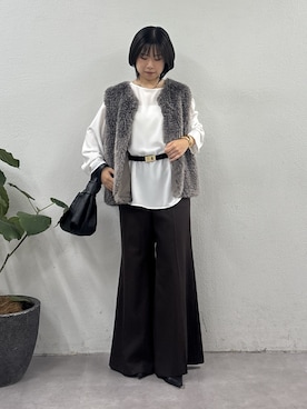 「GALLARDAGALANTE（ガリャルダガランテ）のアイテム（その他パンツ）」を使った、SERIさん（レディース・156cm）の秋コーディネート
