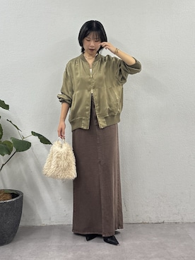 「アイテム（ベスト）」を使った、SERIさん（レディース・156cm・20代）の秋コーディネート