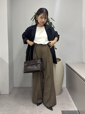 「アイテム（テーラードジャケット）」を使った、SERIさん（レディース・156cm・20代）の秋コーディネート